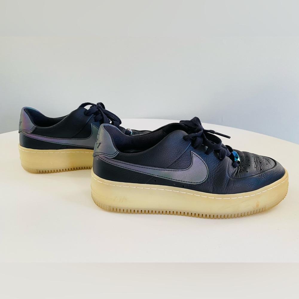 Nike Air Force 1 One Sage Low LX Oil Shoes Women's Size 10 AR5409-004 Grey - Picture 7 of 16